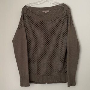 Banana Republic Brown Crochet Knit Top